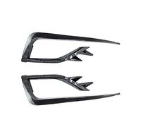 Parrilla delantera universal para coche Para Golf 7,5 2017 2018 2019 luz antiniebla del parachoques delantero rejilla cubierta de embellecedora(Fiber 2017-2019)