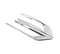 Parrilla delantera universal para coche Para Volvo XC60 2018-2022, rejilla de lámpara antiniebla delantera cromada, cubierta luz trasera, embellecedor Marco, decoración ABS(Front)