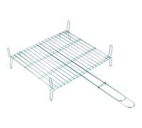 Parrilla Doble 40x45cm, estructura robusta, superficie antiadherente, ideal para asados y parrilladas al aire libre.