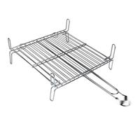 parrilla - doble de zincado, 35x35 cm, ideal para asar, resistente y duradera, fácil de limpiar, perfecta para barbacoas al aire libre.