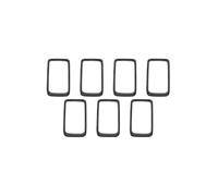 Parrilla Doble Línea Para Jeep Para Grand Para Cherokee 2014 2015 2016 Inserto Frontal Rejilla Panal Cubierta Decorativa Malla Parrillas Carreras Rejilla Aire Delantera(A black1)