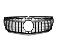 Parrilla Doble Línea Para Mercedes Para Benz Clase B W246 B180 B200 B250 Tuning Grill Parrilla Parachoques Delantera Actualización Negro/Plateado Estilo GT Rejilla Aire Delantera(GT Black)