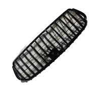 Parrilla Doble Línea Para Mercedes Para Benz GLE C167 W167 Coupé Grill GLE300 350 400 450 2019-2023 GT Style Parrilla Delantera Parachoques Rejilla Aire Delantera(Plateado)