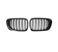 Parrilla Doble Línea Para Serie 3 E46 4 Puertas 4D 4DR 1998-2001 Parachoques Delantero Parrilla Riñón Parrillas Carreras Negras Brillantes Rejilla Aire Delantera