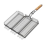 Parrilla doble Maestro para carne verduras pescados portatil 40x30cm
