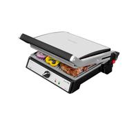 Cecotec Parrilla Eléctrica Rock?nGrill 2400 UltraRapid de 2400W de Potencia, Revestimiento de Piedra RockStone, Apertura de 180º y Placa Superior Flotante.