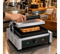 Parrilla eléctrica de la Prensa del panini, Fabricante del sándwich para el Desayuno de la Cocina Single-B