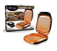 Parrilla eléctrica Gotham Steel - Venteo - Parrilla eléctrica con bandeja recolectora de grasa - Negra - Adulto nuevo