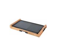 Parrilla eléctrica Melchioni Family Bamboo Grill 1800 W antiadherente negro/madera