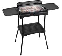 Parrilla eléctrica para barbacoa de 2200 W con soporte lateral (negra) - PRINCESS
