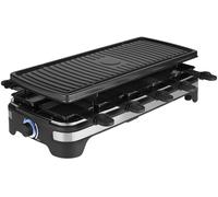 Parrilla eléctrica para raclette 10 de 1500 W (negra) - PRINCESS