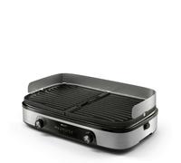 Parrilla eléctrica Philips Grill 2400W placas reversibles 2 zonas independientes