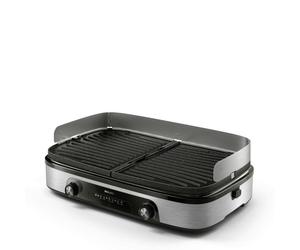 Parrilla eléctrica Philips Grill 2400W placas reversibles 2 zonas independientes