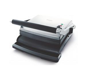 Parrilla eléctrica Sage SGR250BSS4EEU1 negra y plateada para mesa