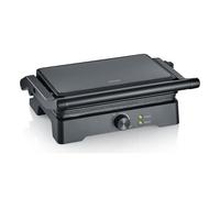 Severin MultiGrill XL, Parrilla y Sandwichera, Cerámica sin PFAS 1800W | Máx 230°C, lista en 4 min, asador interior para carne, hamburguesas y sándwiches, placa XL sin PFAS, negro, 2391