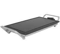 Princess Table Chef Premium Plancha de piedra - Superficie extra grande 46 x 26 cm - Placa de parrilla de cerámica - Libre de PFAS - Termostato ajustable - Incluye 4 espátulas - 103150