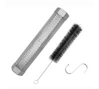 Parrilla fácil con tubo de humo de acero inoxidable de 12 pulgadas compatible con varios pellets de madera para aumentar el sabor