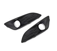Parrilla Faros Antiniebla Compatible Con Ford Para Fiesta 2013 2014 2015 Parachoques Delantero Luz Antiniebla Lámpara Bisel Marco Cubierta Rejilla Tapa Capó Tapa Decoración