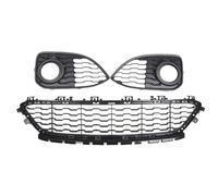 Parrilla Frontal 3 Uds Para Serie 1 F20 F21 2015-2019 Parachoques Delantero Coche Rejilla Inferior Cubierta Luz Antiniebla Parrilla Negra Rejilla Parachoques Delante