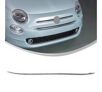 Parrilla frontal compatible con Fiat 500 (2016+), 1 juego de máscara de parachoques delantero Frills para parachoques delantero, caja decorativa para coche, accesorios modificados, luz ABS