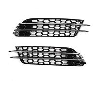 Parrilla Frontal Marco Luz Antiniebla para Coche Parachoques Delantero Parrilla Inferior Rejillas Cubierta Bisel 4G0807681 para Audi A6 C7 Sedan 2012-2015 Radiador Parrilla (Color : Cromo)