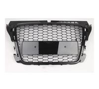 Parrilla Frontal Para A3 S3 8P 2008-2012 Para Estilo RS Rejilla Parachoques Delantero Malla Panal Negra Brillante Rejillas Carreras Superiores Rejilla Parachoques Delante