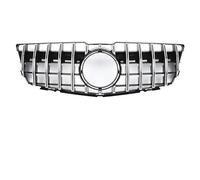 Parrilla Frontal Para Benz Para GLK Para X204 Para GLK250 Para GLK300 Rejilla Parachoques Delantera Cromada Negra GTR Estilo Rejillas Carreras Rejilla del radiador(G*T-Chrome Silver)