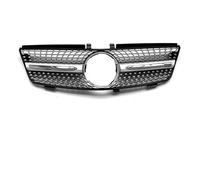 Parrilla Frontal Para Benz Para ML W164 2005-2008 ML320 ML350 ML500 Para AMG Parrilla Delantera Racing Grill Malla Tuning Acce Rejilla del radiador(05-08 Diamond Silver)