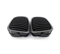 parrilla frontal Para BMW E46 2 Puertas Para Coupe Cabriolet 1999-2002 Parrilla De Riñón Parrilla De Riñón Negra Mate Brillante 1 Par(Hoarse black)