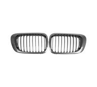 Parrilla Frontal Para BMW Para E46 Coupe 2 Puertas 1999-2002 Uds Parrilla Delantera Riñón Rejillas Delanteras Coche Negro Rejilla del radiador