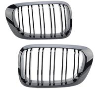 Parrilla Frontal Para BMW Para E46 Para Coupe 2 Puertas 1999-2002 Pre-LCI Parrilla Delantera Riñón Negra Brillante Carreras Rejilla del radiador