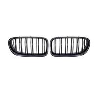 Parrilla Frontal Para BMW Para Serie 5 F10 Sedan 2010-2016 Rejillas Superiores Carreras Estilo Diamantes Plateados Parachoques Delantero Parrillas Rejilla del radiador(Double-Carbon Look)