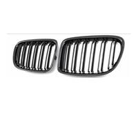 Parrilla Frontal Para BMW Para X1 E84 18i 20i 25i 28i 2011-2016 Exteriores Coche Rejilla Parachoques Delantero Negro Brillante Doble Línea Rejilla del radiador
