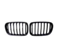 Parrilla Frontal Para BMW Para X3 F25 2010-2013 Rejillas Capó Parachoques Delantero Diamantes Parrillas Carreras Superiores Estilo Línea Simple Doble Rejilla del radiador(Single-Glossy Black)