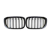 Parrilla Frontal Para BMW Para X3 G01 G08 2018-2020 Rejilla Frontal Tipo Riñón Parrillas Carreras Parachoques Negro Brillante Línea Única/doble Rejilla del radiador(Gloss Black Dual)