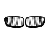 Parrilla Frontal Para BMW Para X5 E70 Para X6 E71 2008-2013 1 Par Rejillas Delanteras Brillo Mate Negro Parrilla Riñón Parachoques Fibra Carbono Rejilla del radiador(Double Line Black)