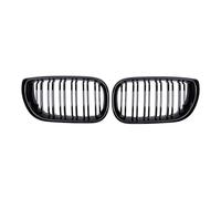 parrilla frontal Para BMW Serie 3 E46 2002-2005 Rejillas Parachoques Delantero Coche Parrilla Carreras Parrillas Doble Línea Rejilla Negra Brillante(Gloss Black)