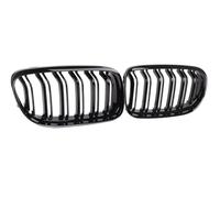 parrilla frontal Para BMW Serie 3 E90 E91 2005-2008 Parrillas Delanteras De Doble Listón Negro Brillante(B)