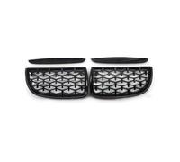 parrilla frontal Para BMW Serie 3 E90 E91 2005-2008 Parrillas Delanteras De Doble Listón Negro Brillante(C)