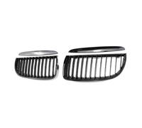parrilla frontal Para BMW Serie 3 E90 E91 323I 328I 335I 330I 325I 2005-2008 Parrilla Delantera De Coche Carreras Negra Brillante Única(Gloss Black)