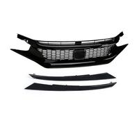 Parrilla Frontal Para Civic Todos Los Modelos 2016-2018 Parrilla Delantera Racing Grill Net Car Grid Splitter Parachoques Superior Capó Kits Parrillas Malla Rejilla del radiador(16-18 Type 2)