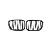 Parrilla Frontal Para G01 Para X3 G02 Para X4 2018-2022 Reemplazo Riñón Delantero Negro Brillante Parrilla Doble Individual Parrillas Carreras Rejilla Parachoques Delante(Double Gloss Black)