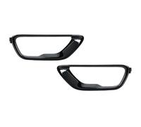 Parrilla frontal Para Jeep Para Grand Para Cherokee 2017 2018 2019 2020 2021 Negro ABS Cubierta Luz Antiniebla Delantera Coche Parrilla Marco Lámpara Bisel Delantera Rejillas(Left and Right)