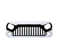 Parrilla frontal Para Jeep Para Wrangler JK JKU Grill 2007 2008 2009 2010 2012 2013 2014 2015 2016 2017 Rejilla Carreras Malla Parachoques Delantera Rejillas(White bird)