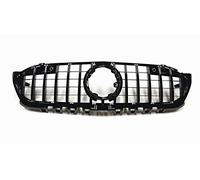 Parrilla Frontal para Mercedes para Benz Clase A W177 A250 A200 A45 2019-2022 Parrilla Delantera Estilo Panamericana Parachoques Superior Coche Parrilla Malla Parachoques Rejillas