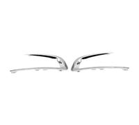 Parrilla Frontal Para Peugeot 2008 2014-2018 Cubierta Luz Antiniebla Delantera Carcasa Rejilla Marco Circulación Diurna Embellecedor Parrilla Delantera Riñón(Plating,Izquierda y derecha)