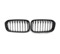Parrilla Frontal Para Serie 1 F20 F21 2015-2019 Parrilla Carreras Parachoques Delantero Estilo Línea Única Coche Negra Brillante Rejilla Frontal(Single-Matte Black)