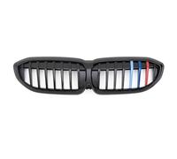 Parrilla Frontal Para Serie 3 G20 G21 2019-2022 318i 320i 320d 330i 340i 340d Rejilla De Entrada Frontal Parrilla Parachoques Malla Media Rejilla Parachoques Delante(Glossy Black 3 Color A)
