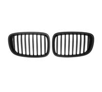 Parrilla Frontal Para Serie 5 F07 2010-2017 Parrilla De Carreras Parachoques Delantero Estilo Línea Única Coche Negra Brillante Rejilla Frontal(Single-Matte Black)