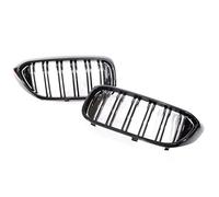 Parrilla Frontal Para Serie 5 G30 Pre-facelift 2017-2020 Racing Grill 525 530 540 Rejilla Frontal De Carbono Cromada Riñón Rejilla Parachoques Delante(Negro brillante)
